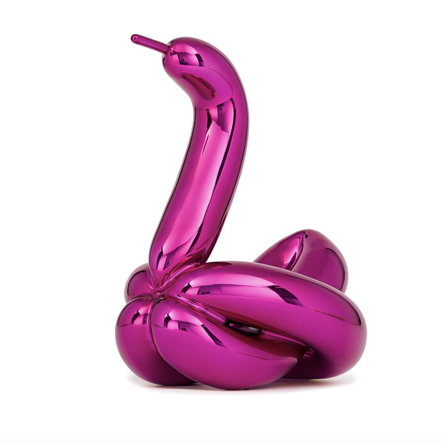 Balloon Swan (Magenta) by Jeff Koons