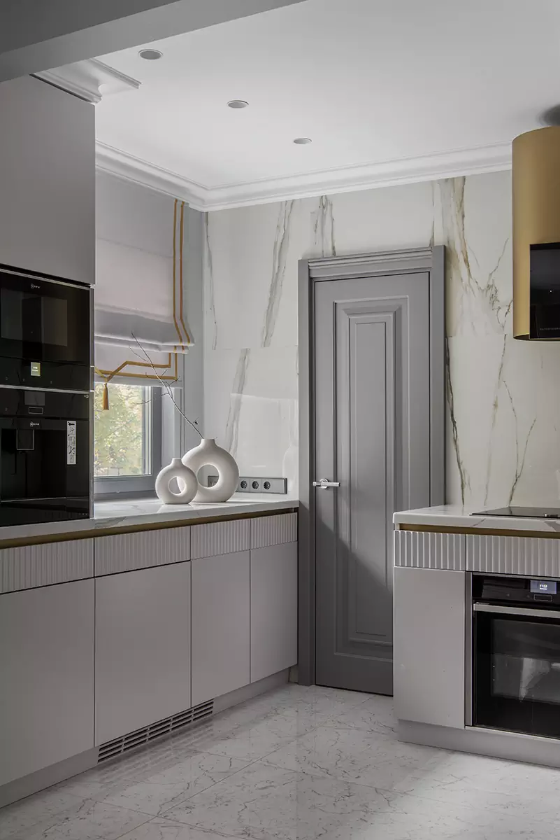 Разнообразие фактур в интерьере трехэтажного таунхауса в Одинцово — проект Натальи Чусовой и Марии Вакар