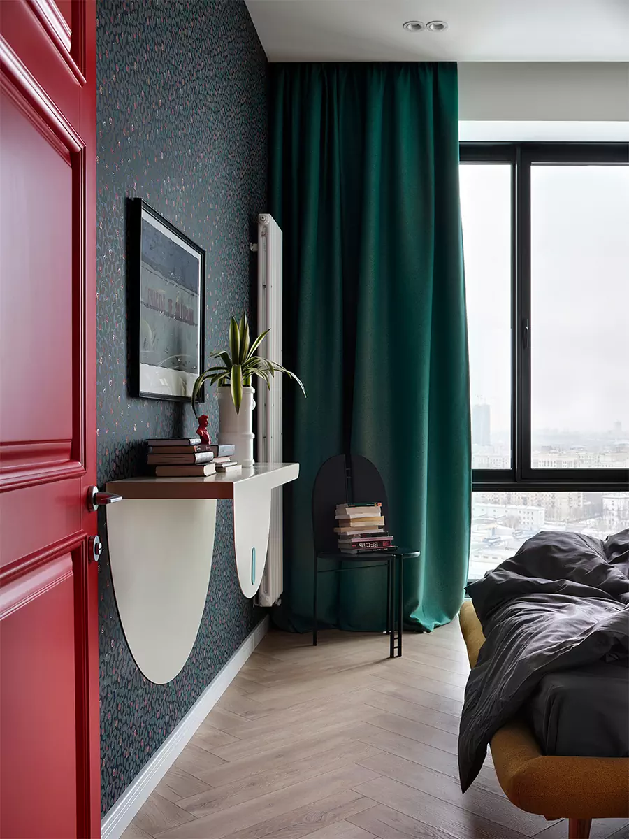 Праздничный интерьер столичной квартиры под сдачу в аренду — проект Владимира Афанасьева