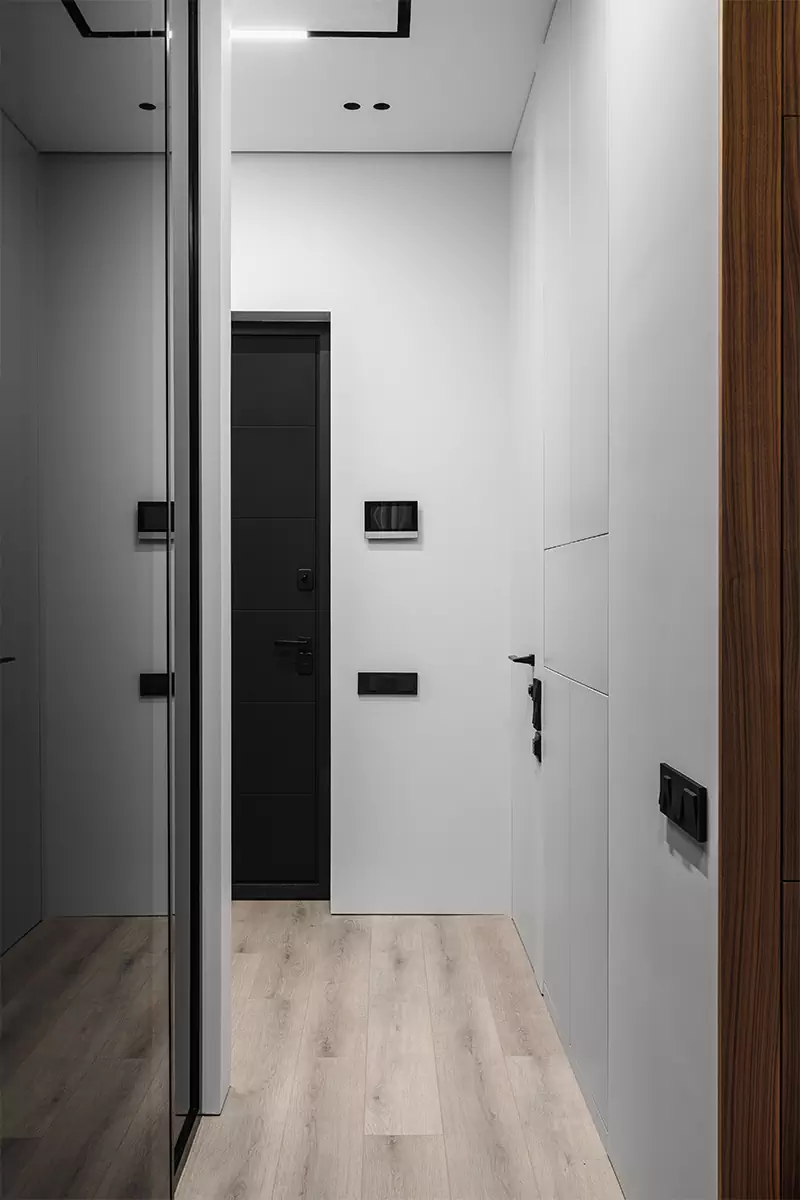 Природные фактуры в интерьере небольшой квартиры под сдачу в аренду — проект Михаила Иванцова