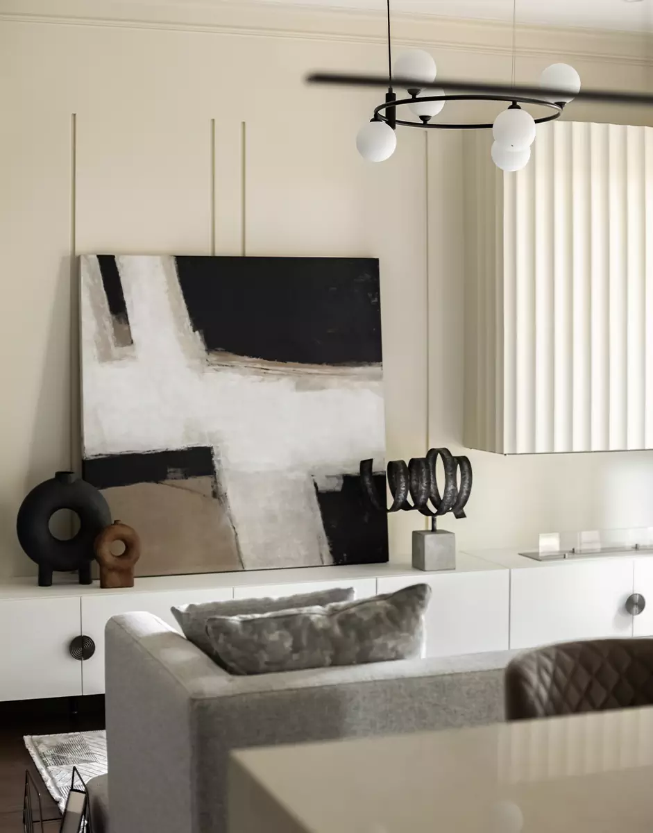 Лаконичный интерьер небольших апартаментов под сдачу в аренду — проект Альбины Кречетовой