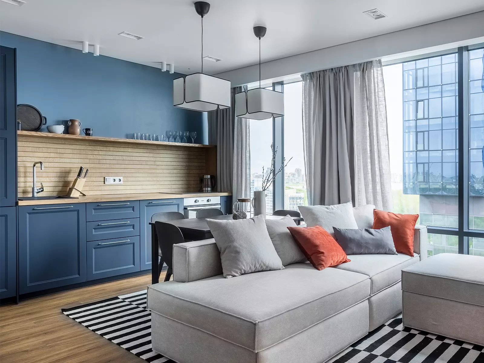 Светлый и функциональный интерьер квартиры под сдачу в аренду — проект Ксении Крыловой