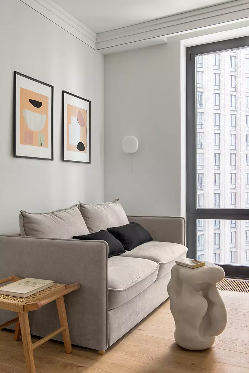 Бархатистые полутона в интерьере квартиры для мамы с дочкой — проект Екатерины Владимировой