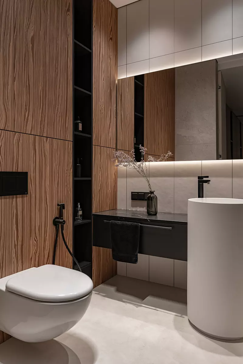 Бордовые акценты в интерьере екатеринбургской квартиры для молодой пары — проект RTUT Design