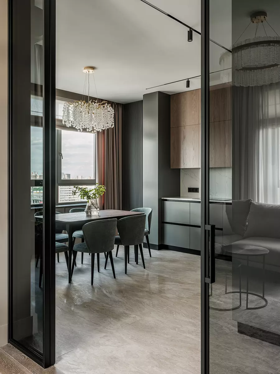 Тактильные материалы и гармоничная палитра в интерьере для взрослой пары — проект студии дизайна БЕЛЯКОВА & КАРАЯНИ