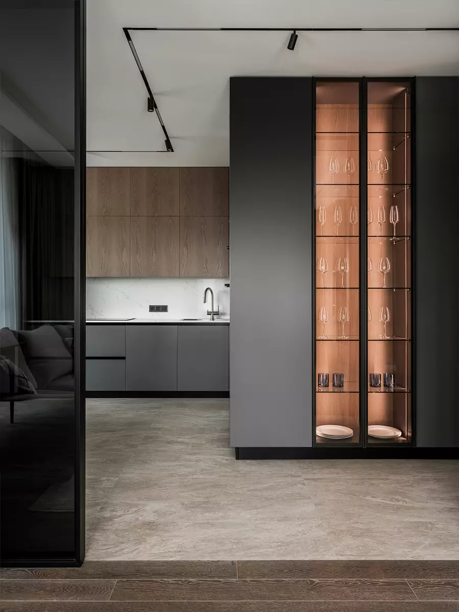 Тактильные материалы и гармоничная палитра в интерьере для взрослой пары — проект студии дизайна БЕЛЯКОВА & КАРАЯНИ