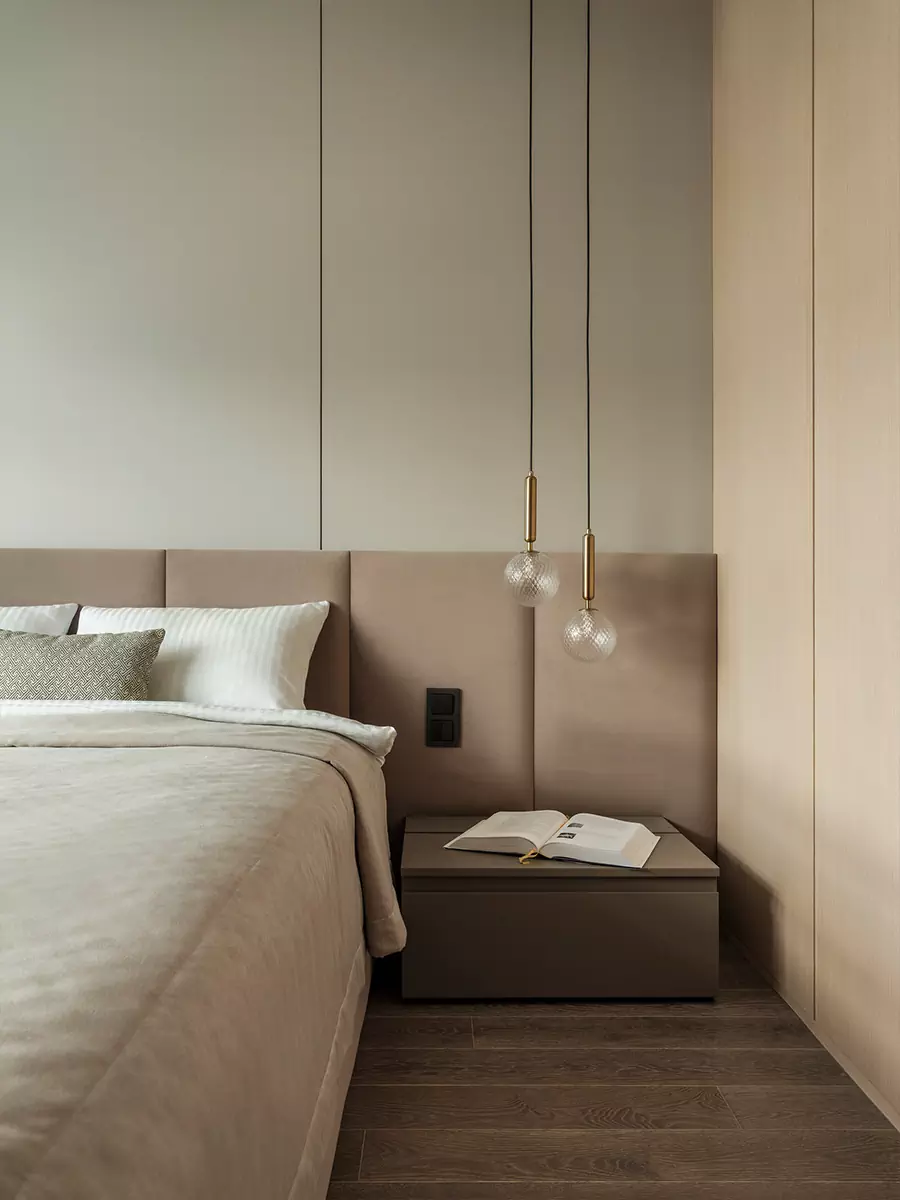 Тактильные материалы и гармоничная палитра в интерьере для взрослой пары — проект студии дизайна БЕЛЯКОВА & КАРАЯНИ