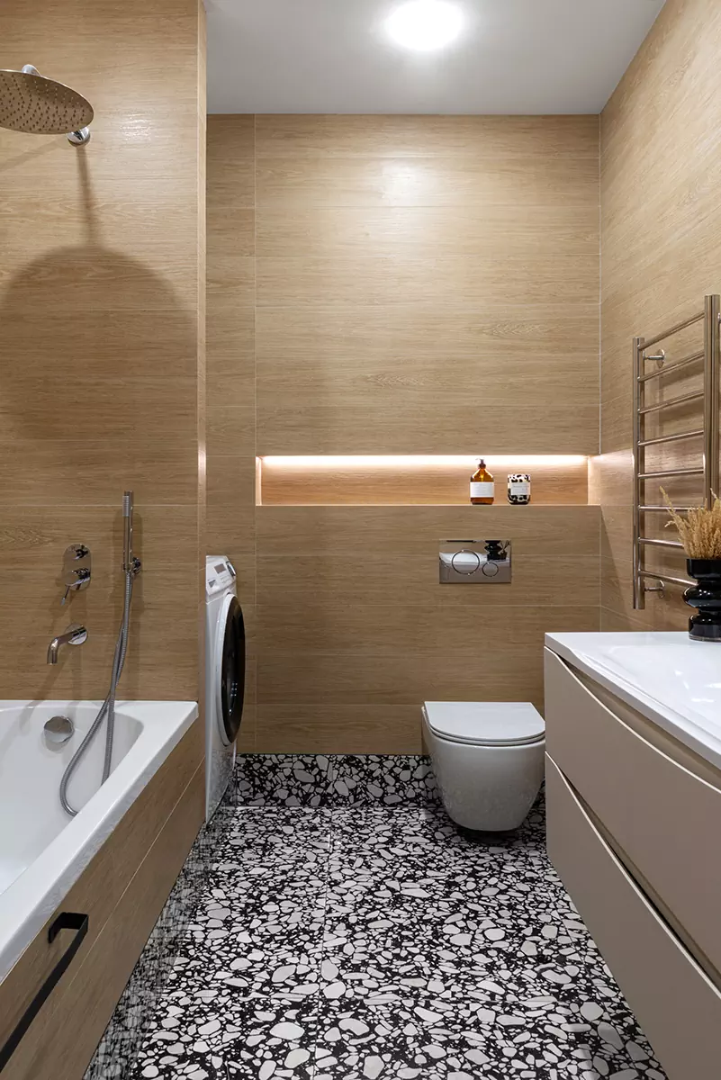 Пастельные тона и мягкие формы в интерьере квартиры для семьи с детьми — проект Анны и Дмитрия Коробко