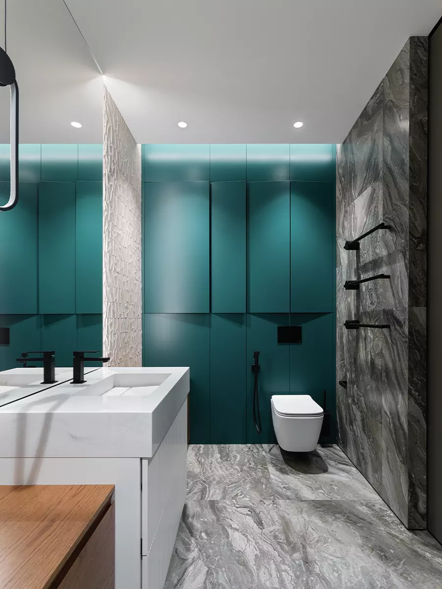 Гармония прямых линий и сочных цветов в интерьере квартиры для дружной семьи — проект студии A&ES