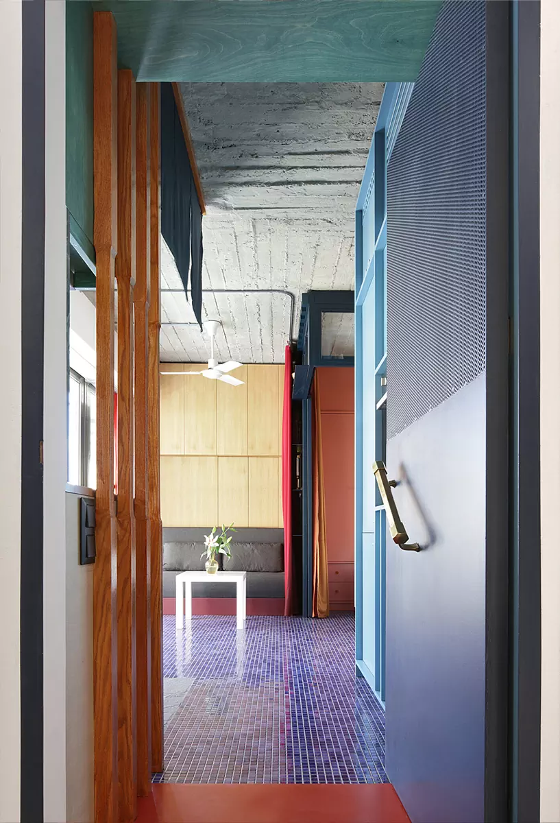 Интерьер эклектичной квартиры площадью 22 квадратных метра для тех человек — проект студии Point Supreme