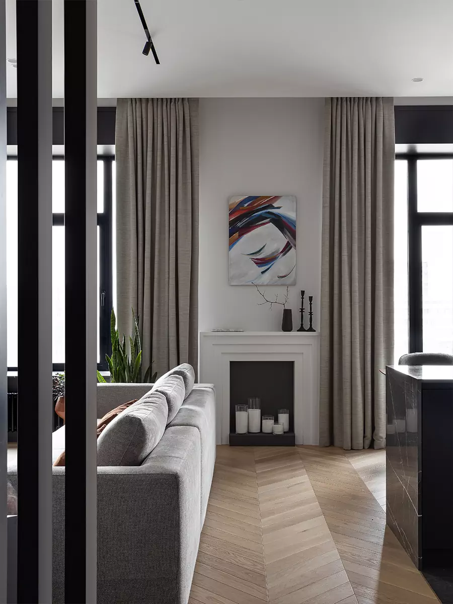 Ритмичные детали и продуманное зонирование в квартире для семьи дизайнера интерьера — проект Светланы Михайловой