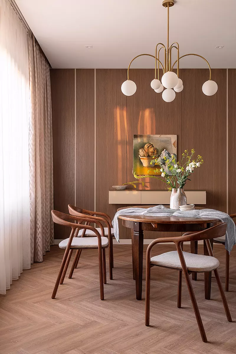 Ничего лишнего: сдержанный интерьер коттеджа для небольшой семьи — проект Оксаны Жердевой