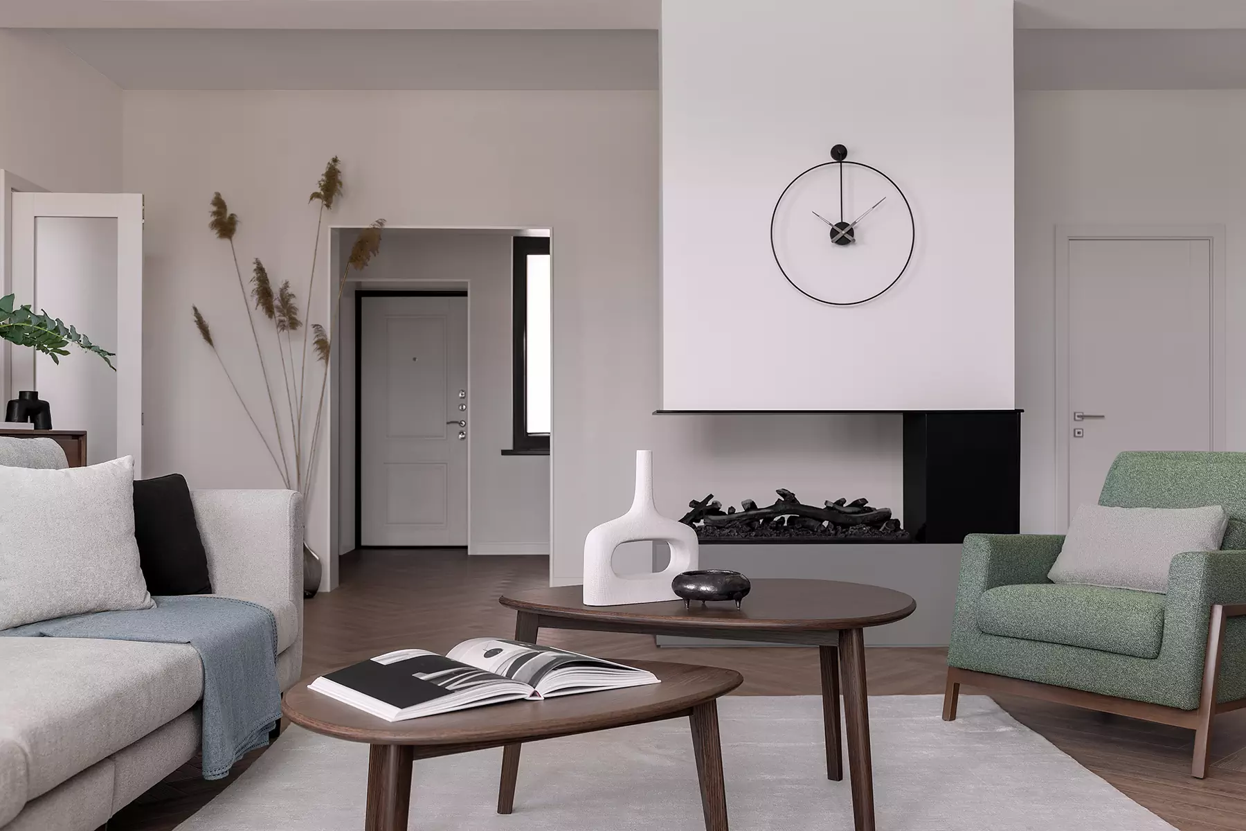 Ничего лишнего: сдержанный интерьер коттеджа для небольшой семьи — проект Оксаны Жердевой