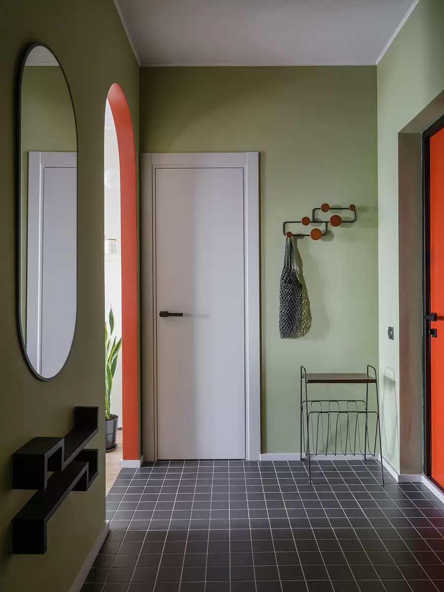 Красочный интерьер квартиры для сдачи в аренду в оживленном подмосковном районе — проект Екатерины Плаховой