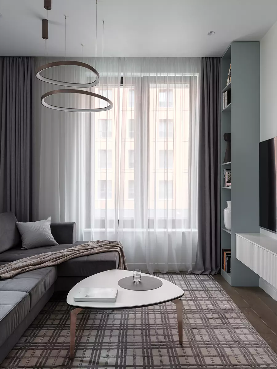 Лаконичный интерьер квартиры с кастомной мебелью — проект студии Lagom Interior