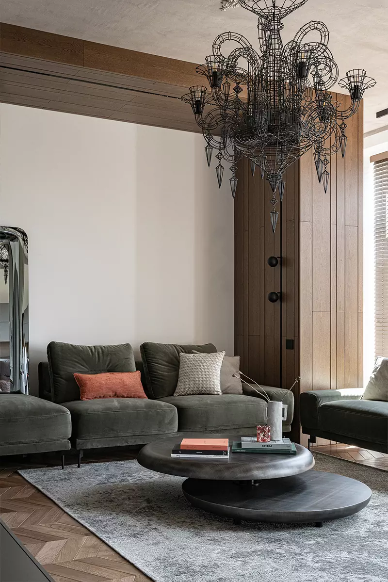 Яркие предметы с характером в эклектичном интерьере семейной квартиры — проект студии Polly Design