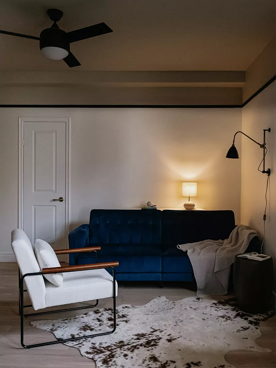 Теплый интерьер небольшой студии в солнечной Калифорнии — проект bravo.bureau