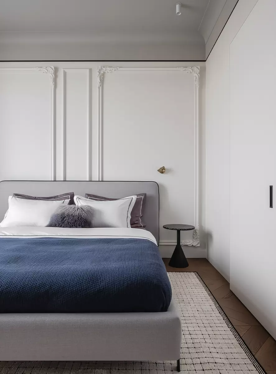 Черно-белые контрасты в интерьере квартиры на Кутузовском проспекте — проект студии ARDdesign