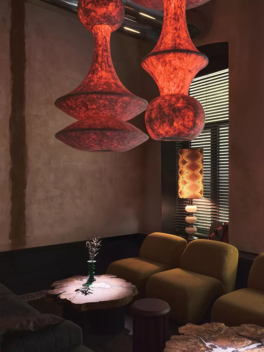 Атмосфера сюрреализма и винтажные детали в интерьере московского лаунж-бара — проект Atelier Prototipi