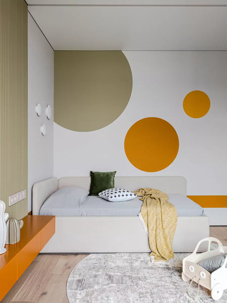 Оттенки осеннего леса в интерьере квартиры для семейной пары из Уфы — проект Алины Ганиевой