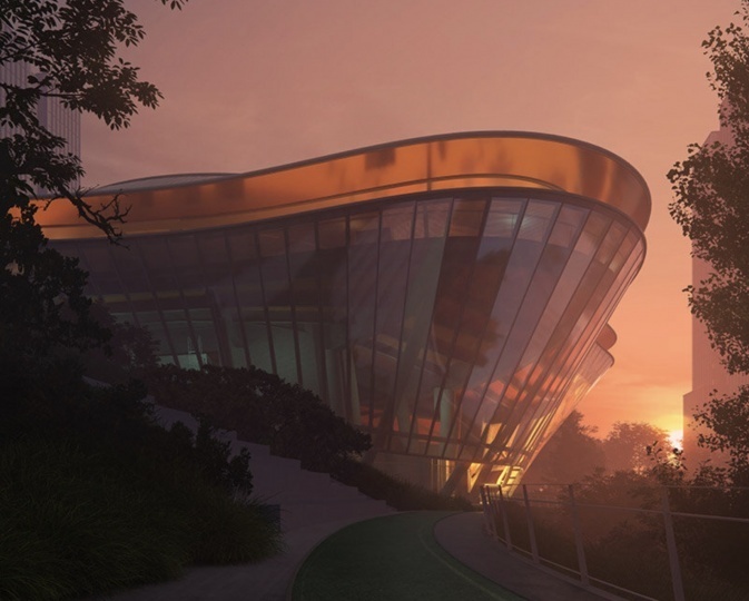 MAD Architects построят спортивный центр в Китае как продолжение городского парка
