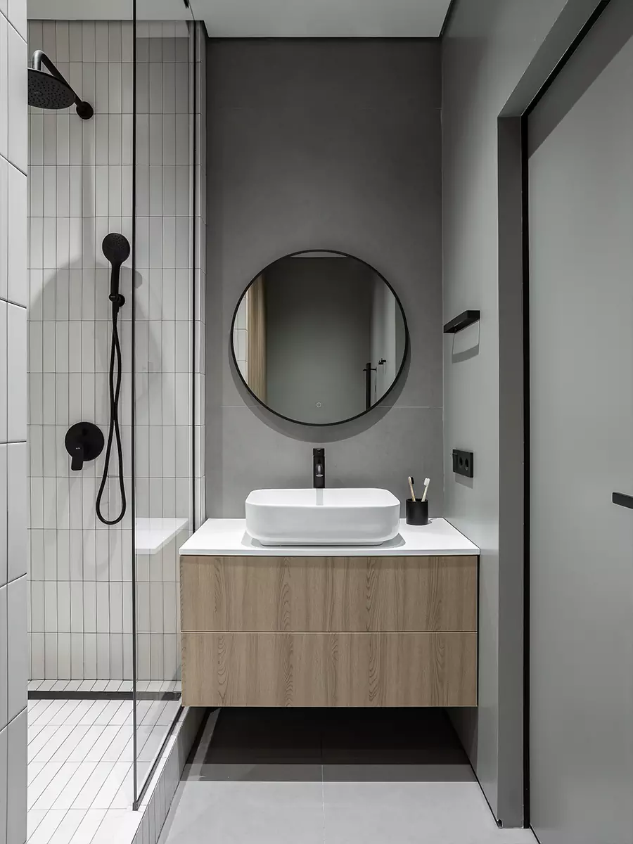 Эргономичные решения и спокойная палитра в интерьере маленькой квартиры для сдачи в аренду — проект студии URAL Interior