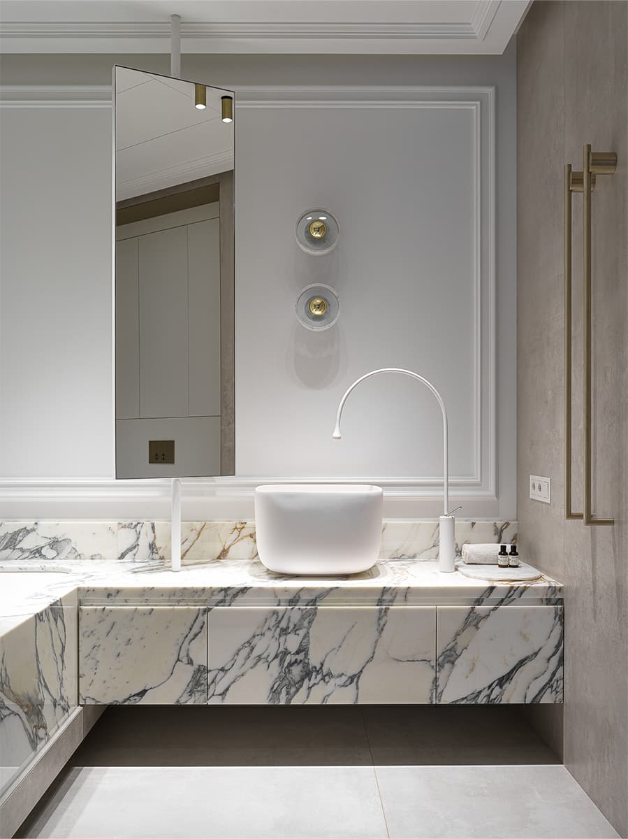 Элегантный интерьер квартиры со сложной планировкой и продуманной детской — проект Евгения Яковлевой