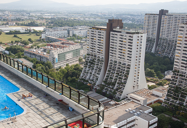 Wohnpark Alt Erlaa в Вене, 85 Architektur, 1973