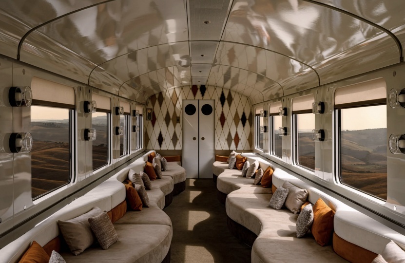 Dimore Studio создала кинематографичный интерьер поезда La Dolce Vita Orient Express