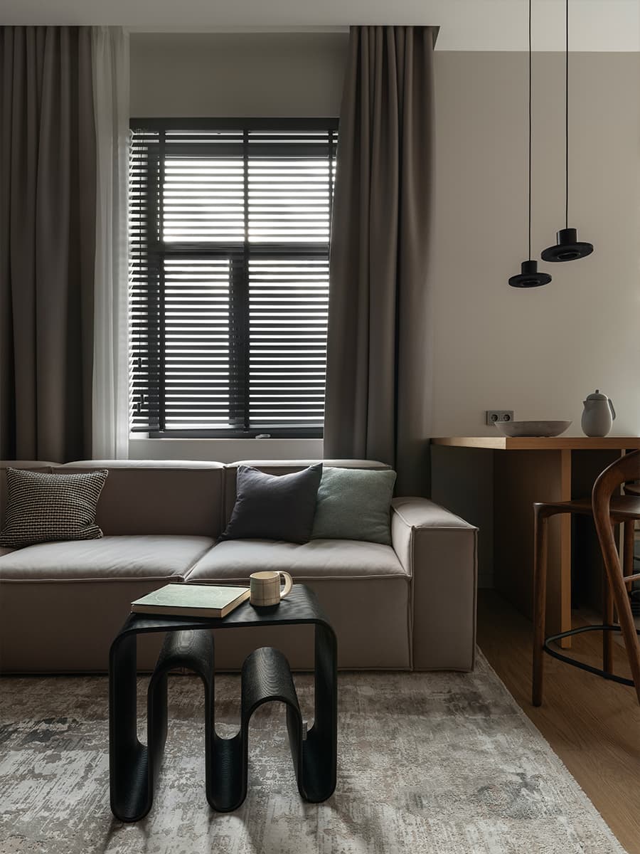 Продуманный интерьер квартиры для современной городской пары — проект Екатерины Шиловой