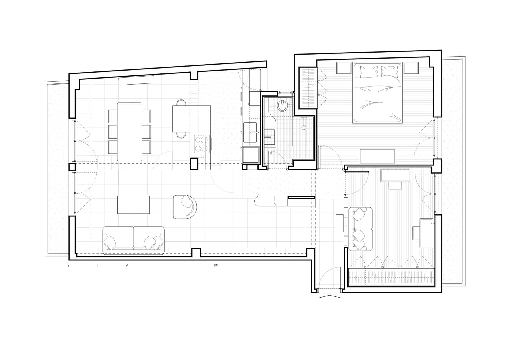 Диалог между прошлым и настоящим в интерьере греческой квартиры — проект Oikonomakis Siampakoulis architects