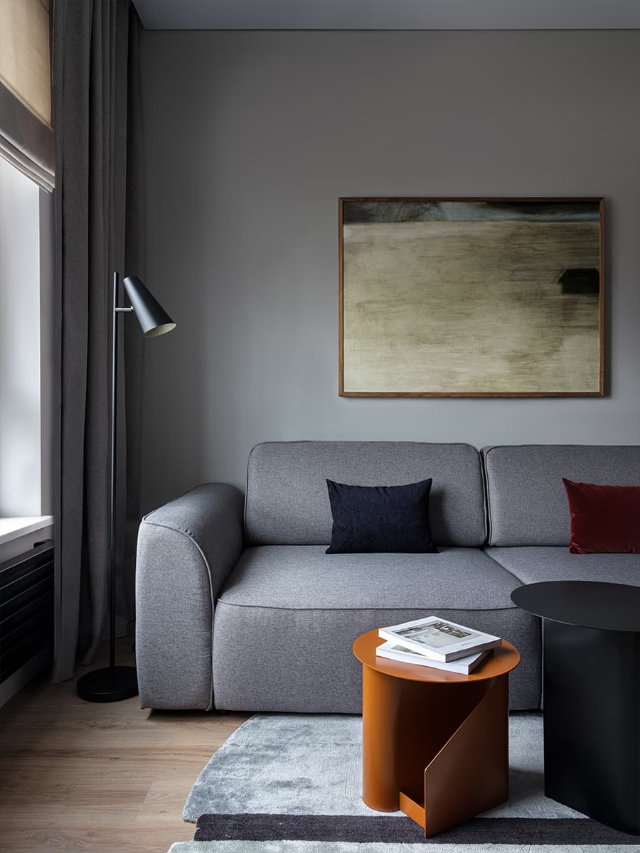 Акцентные детали в интерьере квартиры для деятеля кино — проект Марго Бабкиной