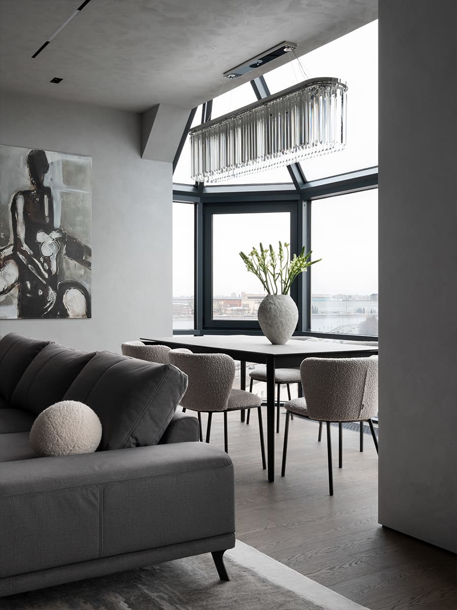 Двухуровневая квартира с полноценным мастер-этажом — проект студии дизайна «Сфера»