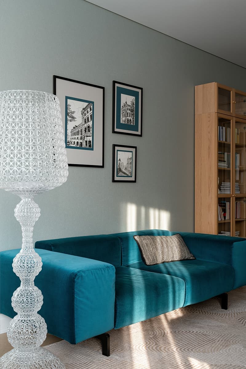 Эклектичный интерьер просторной квартиры в Казани — проект Алены Ольхиной w3