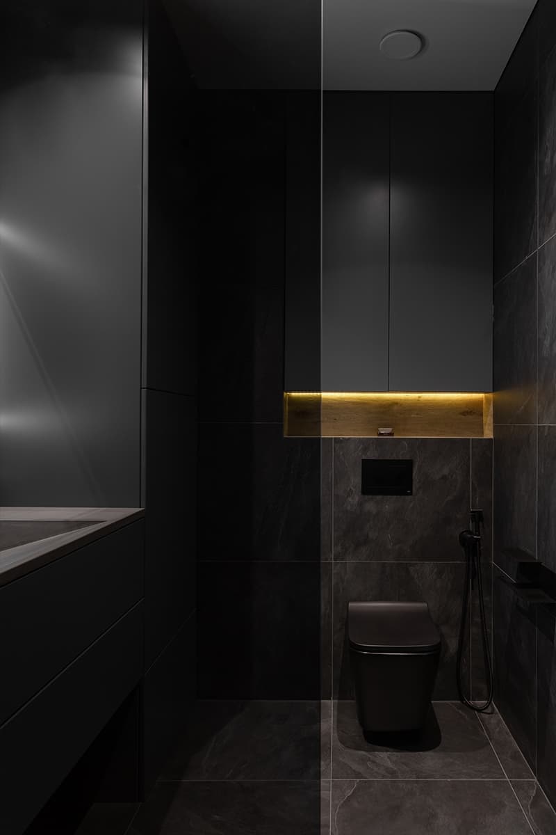 Графичный интерьер квартиры для молодого бизнесмена — проект Николая Дембовского