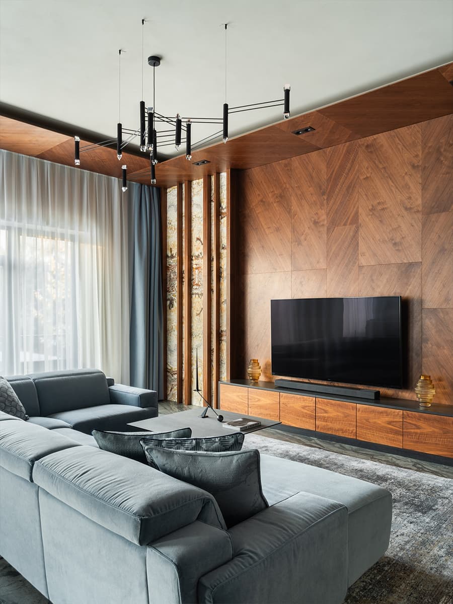 Образ альпийского шале в интерьере загородного дома — проект Александра Сенчугова