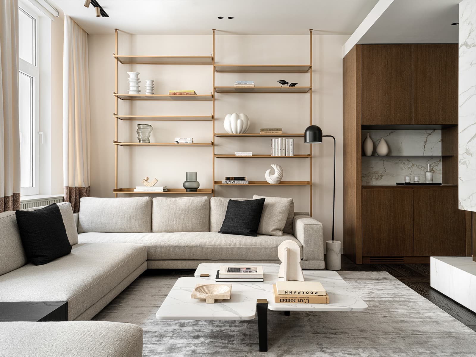 Обволакивающая палитра материалов в интерьере респектабельного офиса — проект бюро TOU Architects