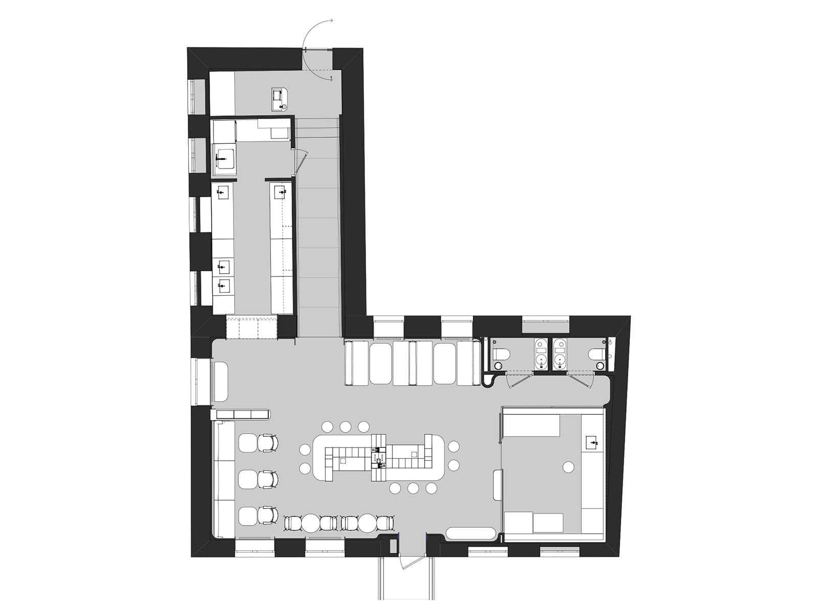 Атмосфера тайной лаборатории в интерьере небольшого бара — проект INT2 architecture
