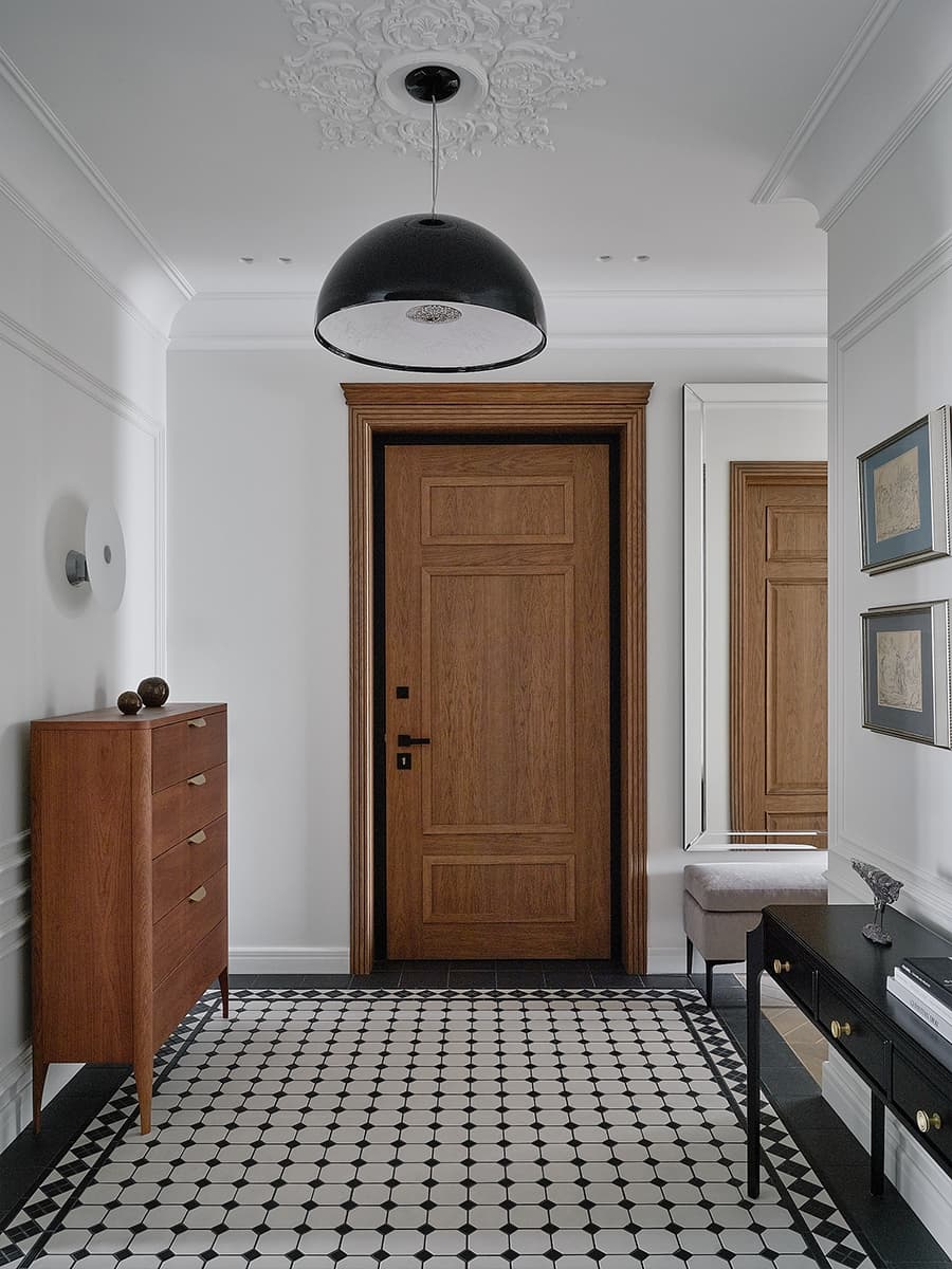 Шоколадные и персиковые тона в интерьере семейной квартиры — проект Дженнет Койтемировой