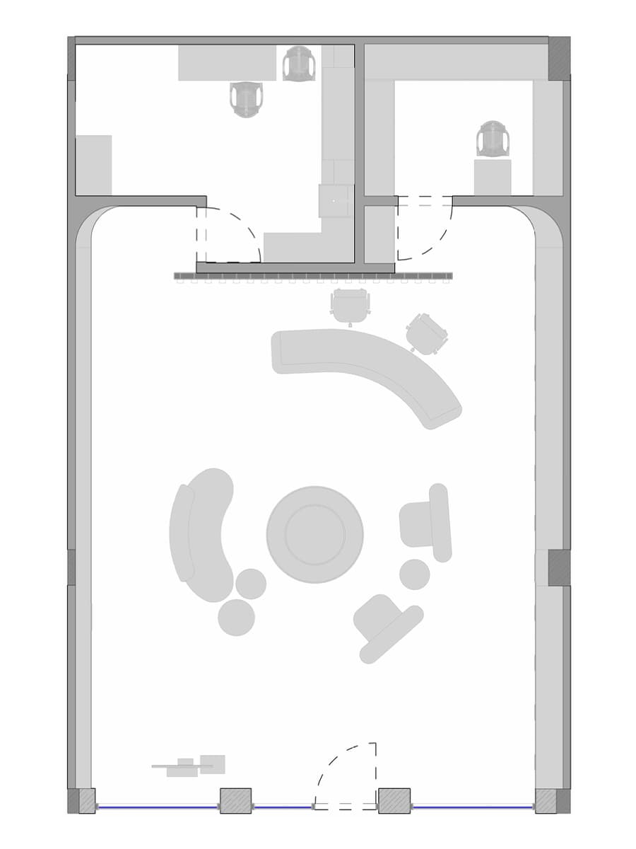 Продуманная подсветка и игра округлых форм в интерьере казанской оптики — проект архитектурного бюро Duplex