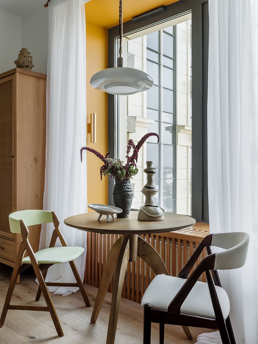 Воздушный интерьер небольших апартаментов для стилиста — проект Анастасии Струве