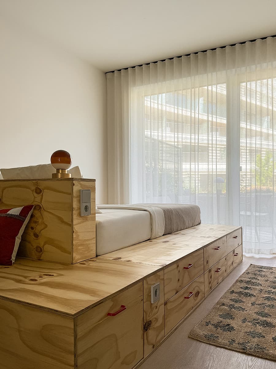 Практичный интерьер небольшой квартиры с собственным палисадником — проект дизайн-студии ANCconcept