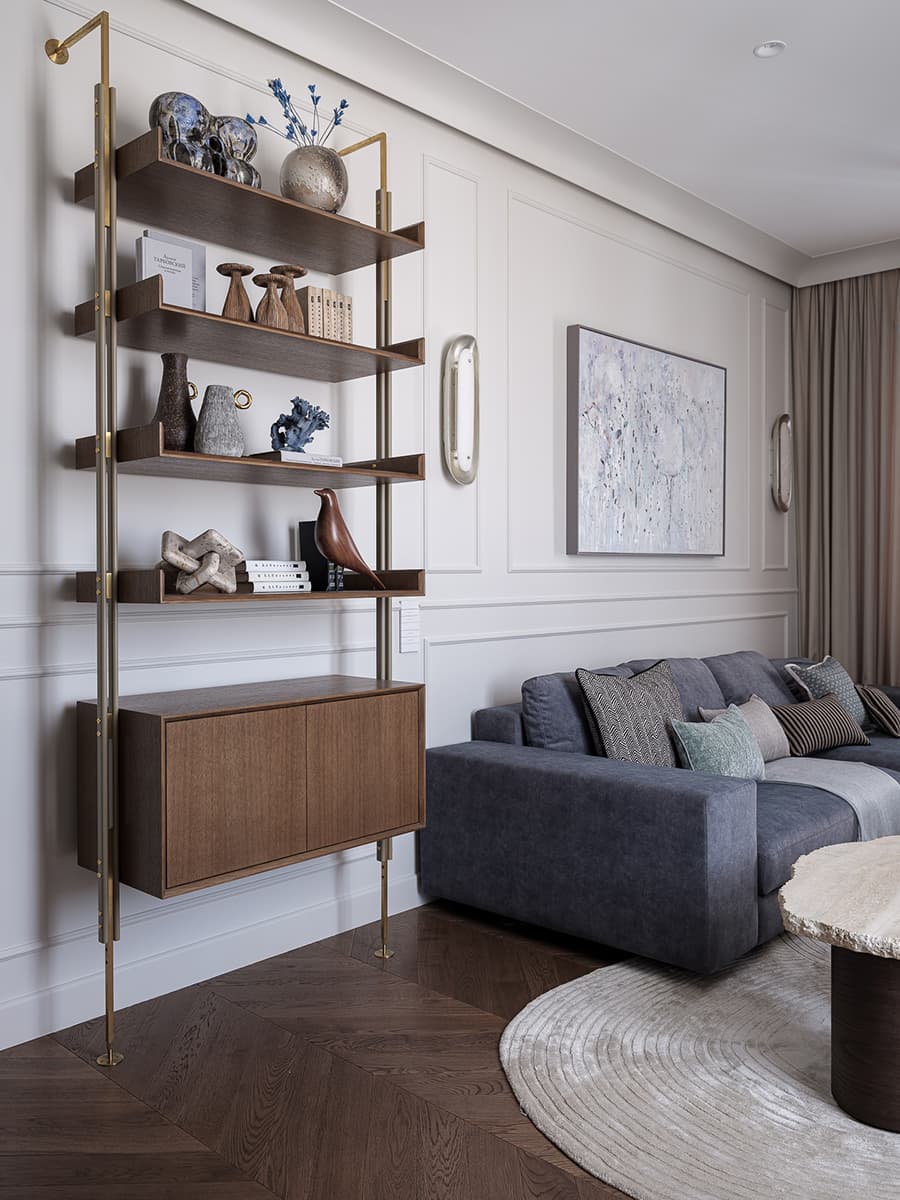 Элегантный интерьер с тонкими отсылками к классическому стилю — проект Кати Гербер