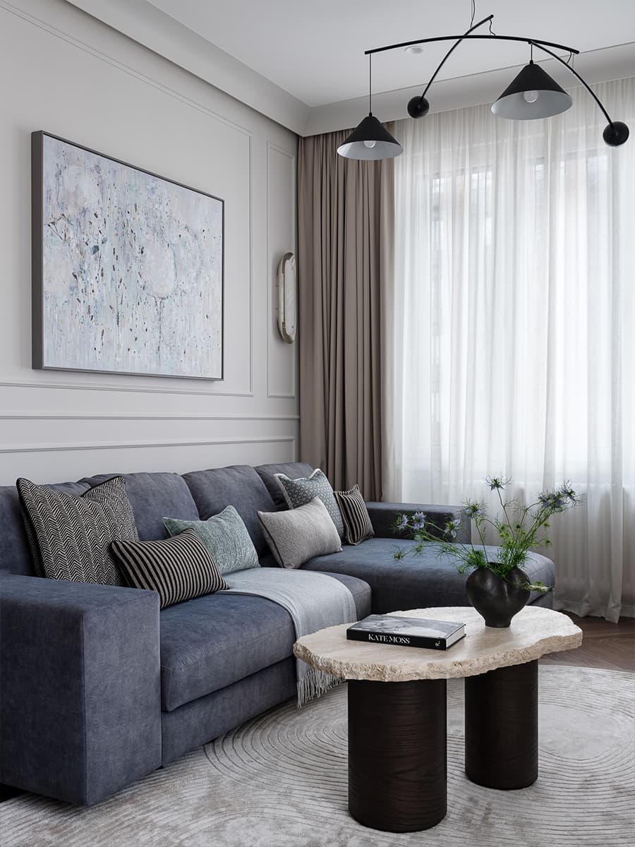 Элегантный интерьер с тонкими отсылками к классическому стилю — проект Кати Гербер