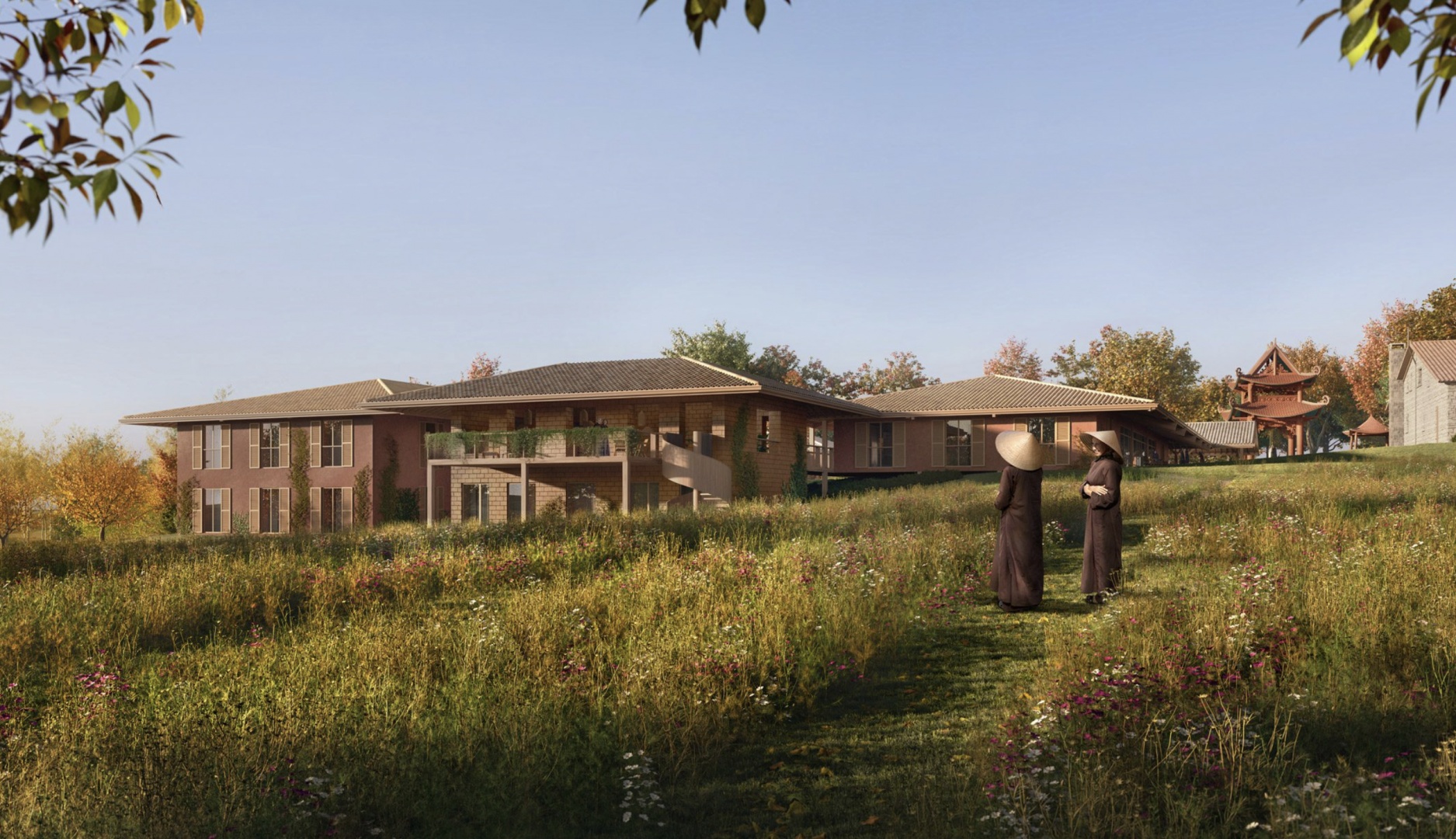 MVRDV преобразит буддийский монастырь во Франции