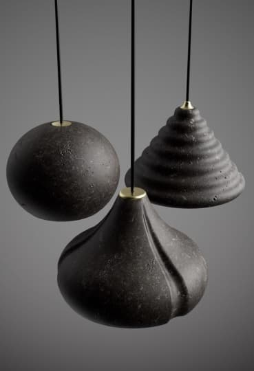 Foscarini выпустил светильники из материала на основе лавового камня