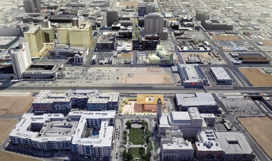 Kéré Architecture и SOM показали проект художественного музея в Лас-Вегасе