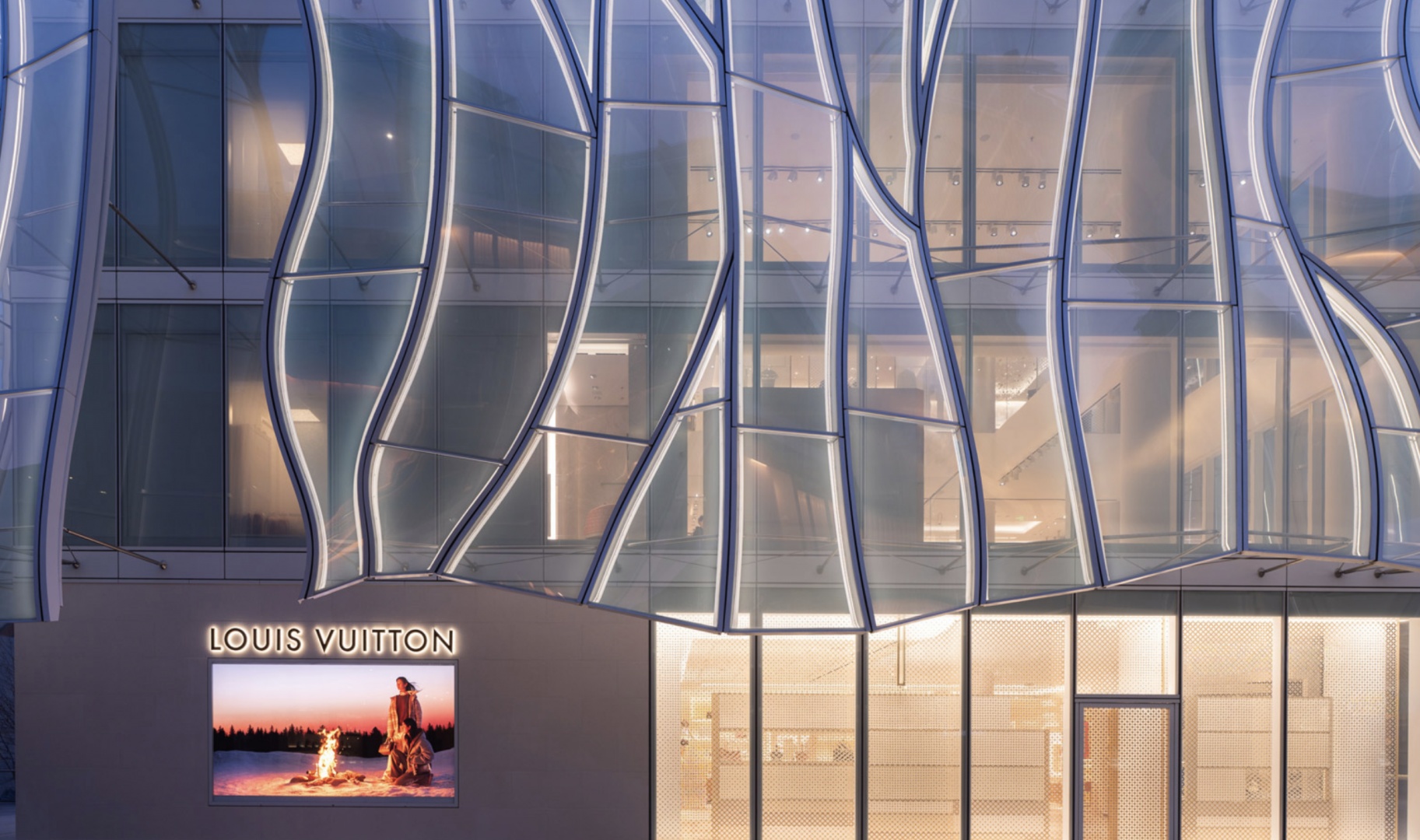 Jun Aoki & Associates спроектировали флагманский бутик Louis Vuitton в Пекине