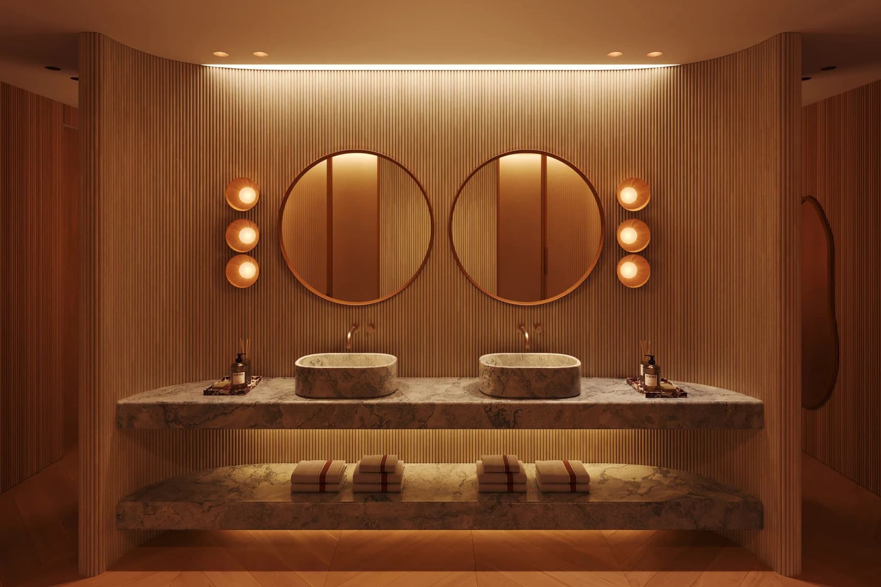 Диалог благородных материалов в интерьере клубного дома — проект Патрисии Уркиолы