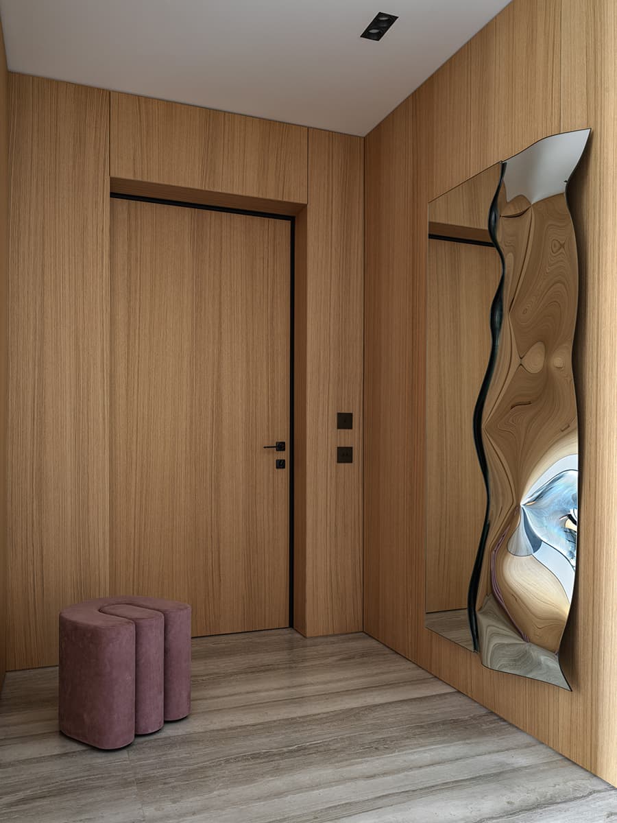 Молодежный интерьер большой квартиры для творческой девушки — проект ART-UGOL